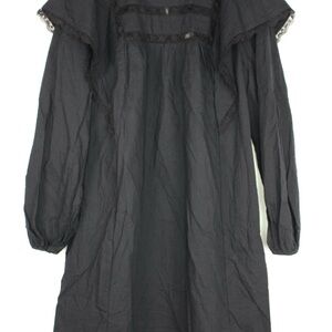 Chic Long Sleeve Black Dress